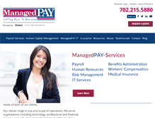 Tablet Screenshot of managedpay.com